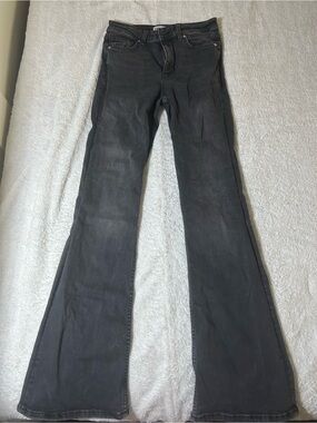 Women's Dark Gray Flared Jeans